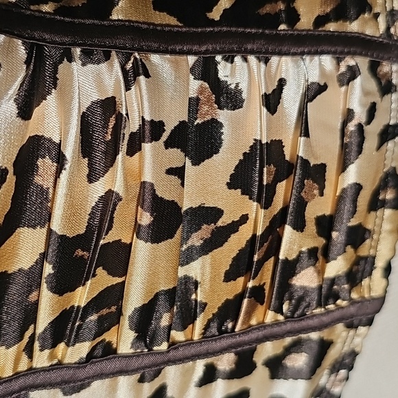 Leopard Print Bustier Corsett Top. Leopard Print. Meduim. Hook And Eye. - Picture 4 of 11